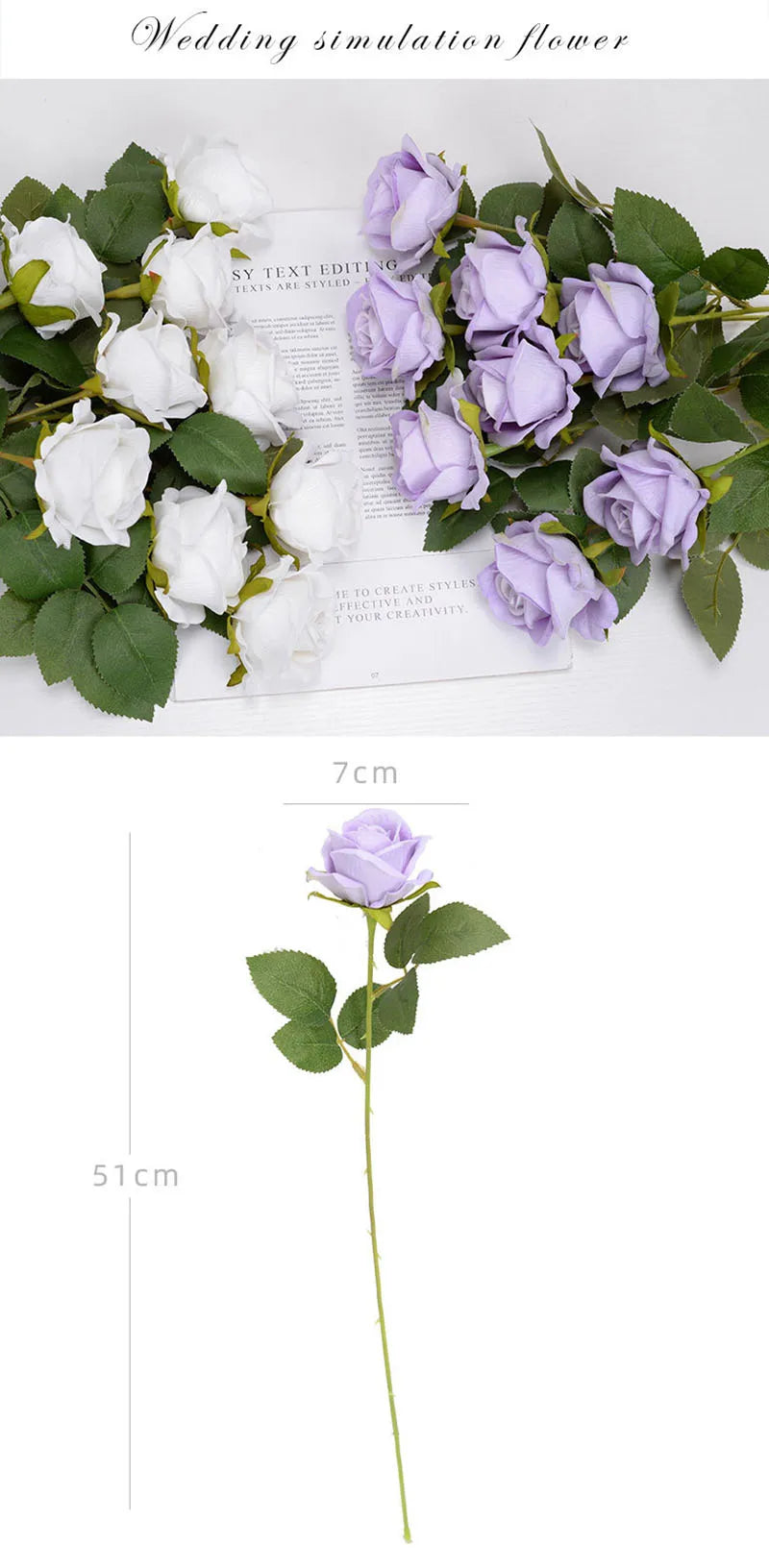 3/5/10/20pcs Roses Artificial Flowers Rose Flower Branch Artificial Red Roses Realistic Fake Rose for Wedding Home Decor