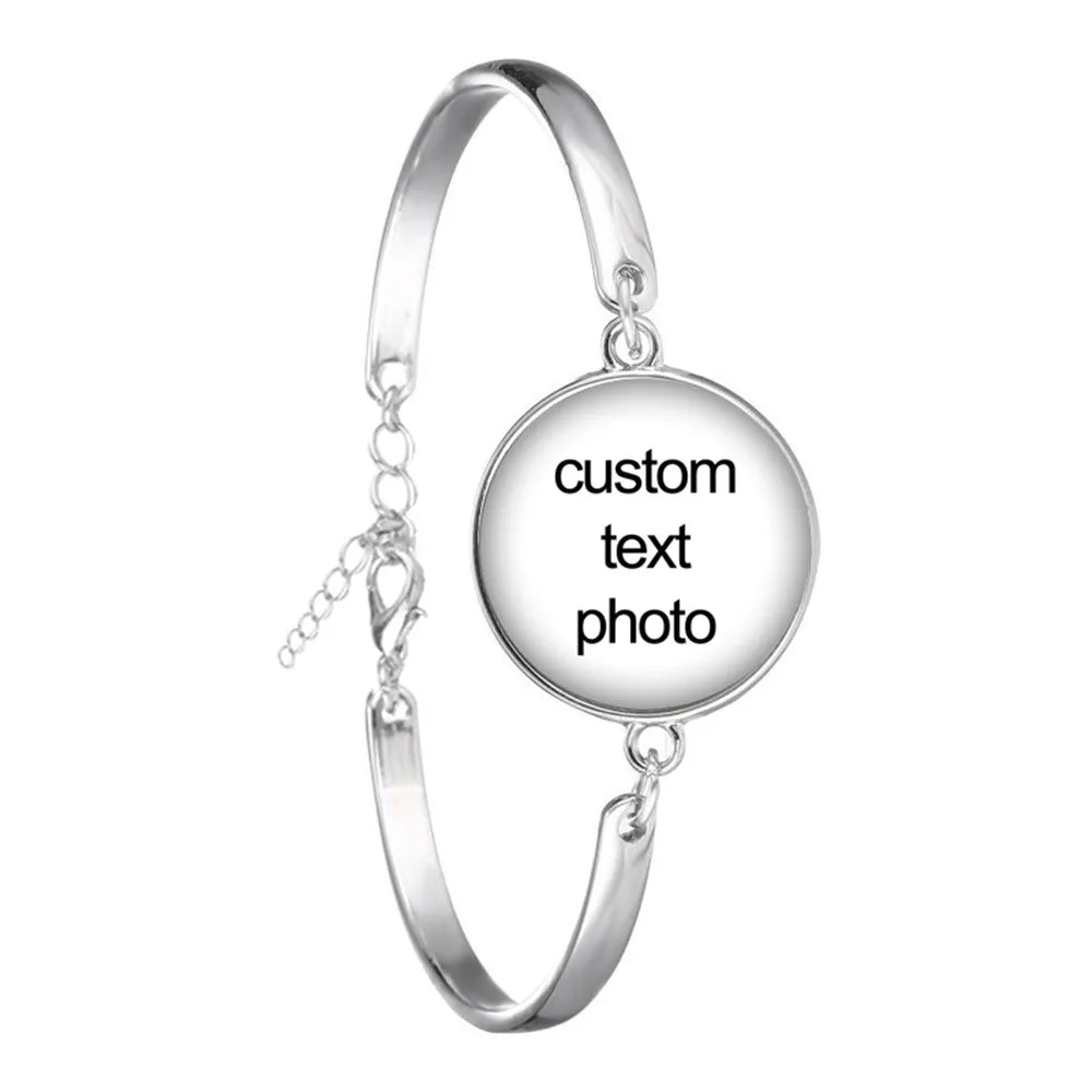 Custom Photo Bracelet Mum Dad Baby Grandpa Parents Custom Gifts Personalized Bracelets With Picture Bracelet