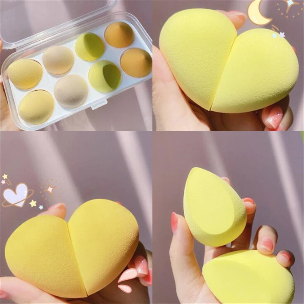 4/8pcs Makeup Sponge Blender Beauty Egg Cosmetic Puff Soft Foundation Sponges Powder Puff Women Make Up Accessories Beauty Tools