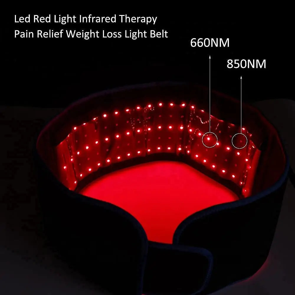 Red ＆Infrared Light Therapy Belt 850nm 660nm LED Beauty Devices for Wrap Burn Fat Face Wrap Slimming  Waist Heat Pad Full Body