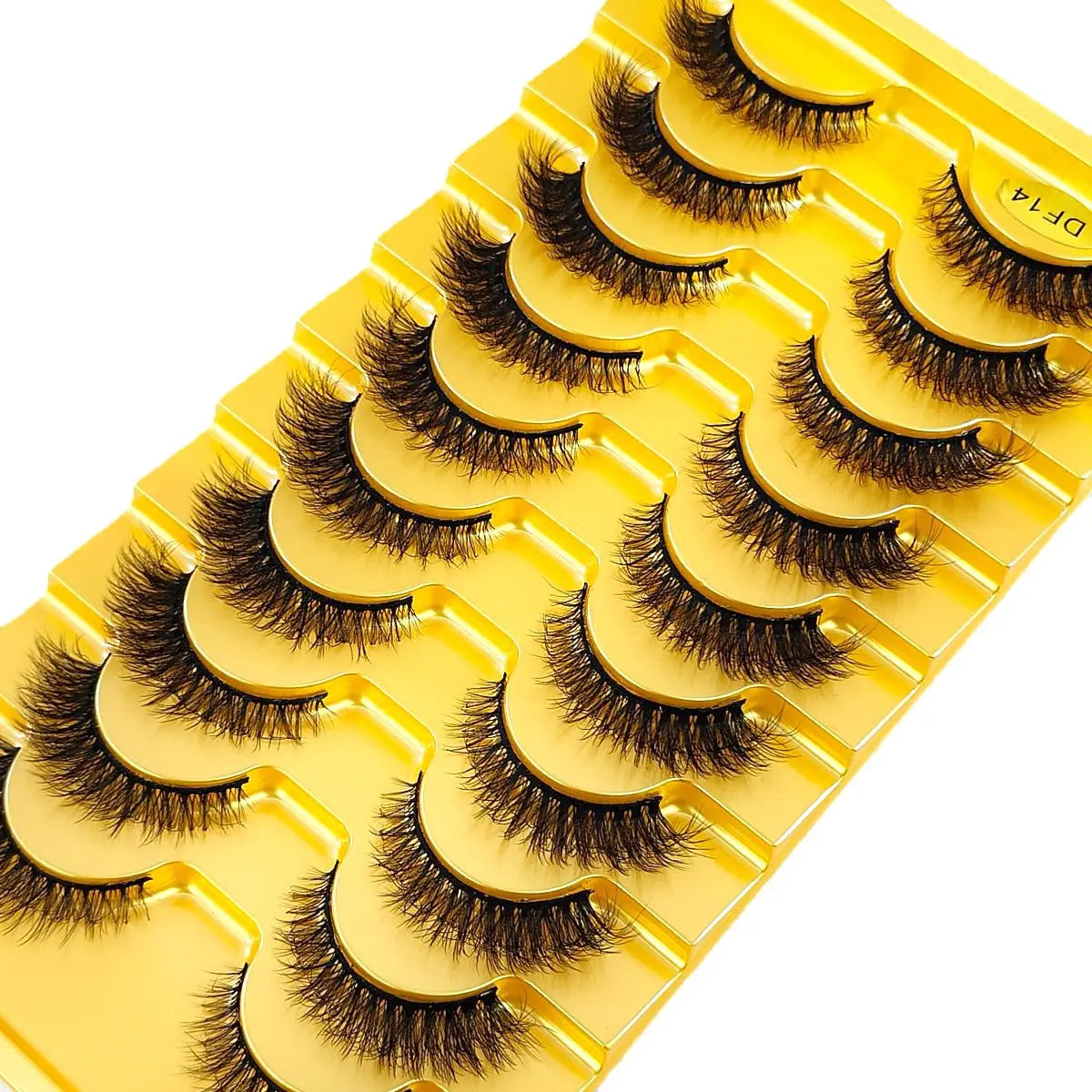 10Pairs 3D Mink Lashes Cilios Fluffy Soft Beauty Natural Short Mink Fake Eyelashes Classic Thick Reusable Makeup False Eyelashes