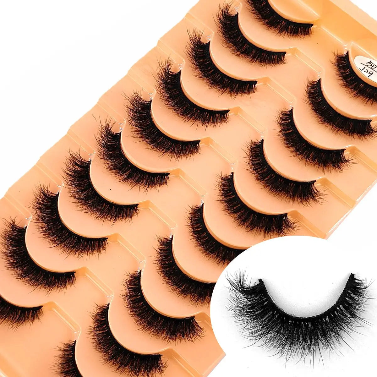 10Pairs 3D Mink Lashes Cilios Fluffy Soft Beauty Natural Short Mink Fake Eyelashes Classic Thick Reusable Makeup False Eyelashes