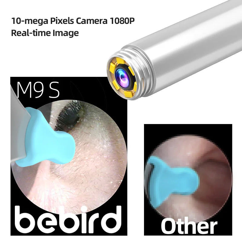 Bebird M9 Ear Cleaner Smart HD Visual Ear Wax Removal Stick Clean Endoscope Mini Camera Otoscope Borescope Ear Picker Tool Set