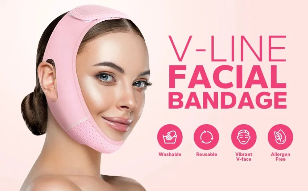 Breathable Face Slimming Bandage Women Chin Cheek Lift Up Belt V Line Face Shaper Facial Massage Strap Skin Care Beauty Tools