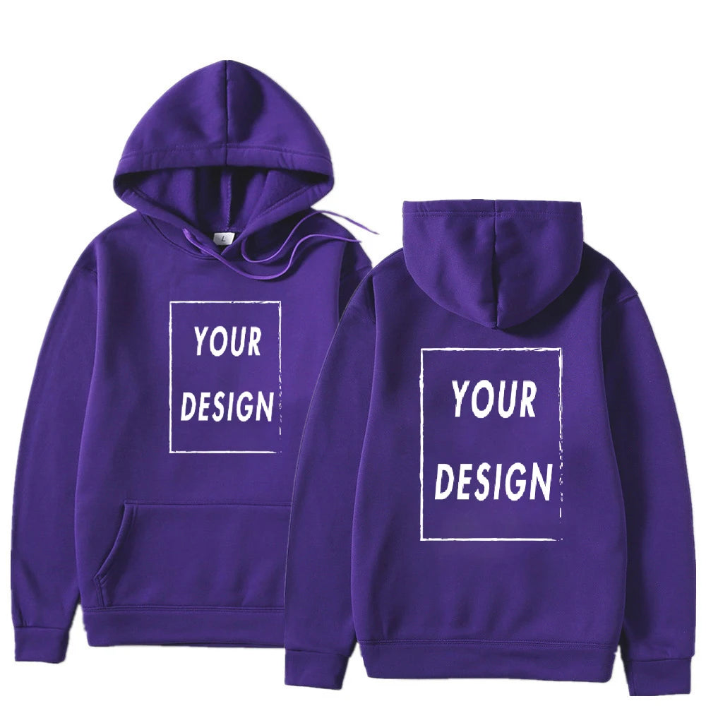 Customized Printed Men Women Hoodie Loose Casual Clothing Fashion Long Sleeve Hooded Pullover Personality Streetwear Sweatshirts