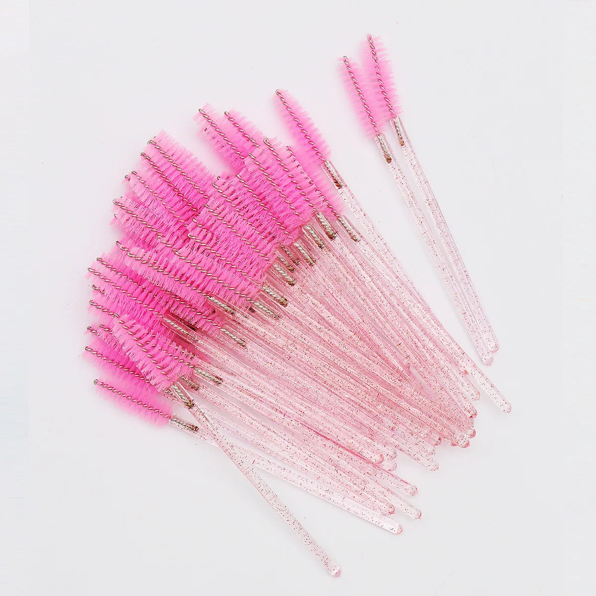 50Pcs Crystal Eyelashes Brush Comb Disposable Eye Lashes Extension Mascara Wands Makeup Professional Makeup Beauty Tool