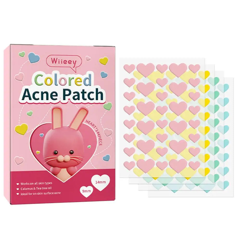 144PCS Star Pimple Patch Acne Colorful Invisible Acne Removal Skin Care Stickers Concealer Face Spot Beauty Makeup Tools