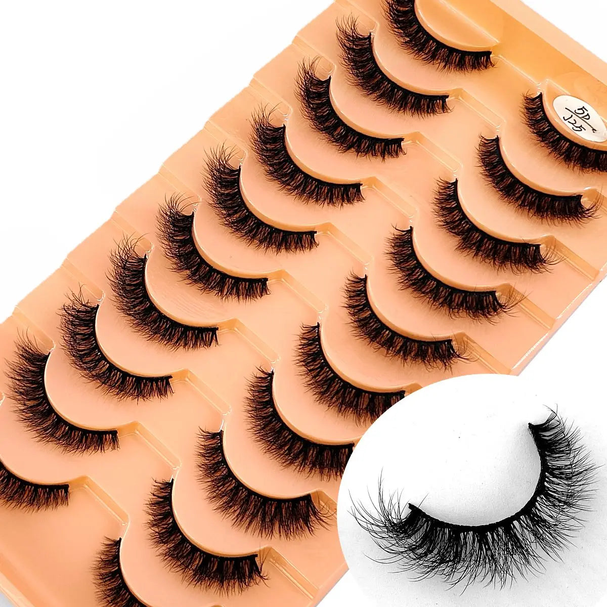 10Pairs 3D Mink Lashes Cilios Fluffy Soft Beauty Natural Short Mink Fake Eyelashes Classic Thick Reusable Makeup False Eyelashes