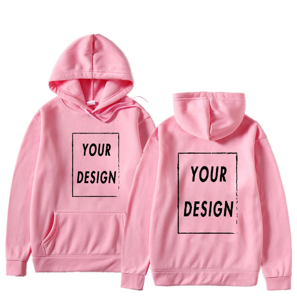 Customized Printed Men Women Hoodie Loose Casual Clothing Fashion Long Sleeve Hooded Pullover Personality Streetwear Sweatshirts