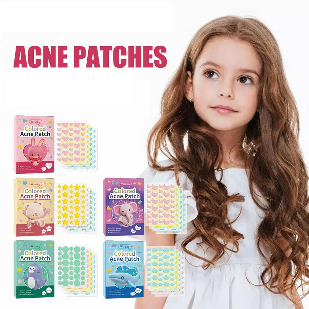 144PCS Star Pimple Patch Acne Colorful Invisible Acne Removal Skin Care Stickers Concealer Face Spot Beauty Makeup Tools