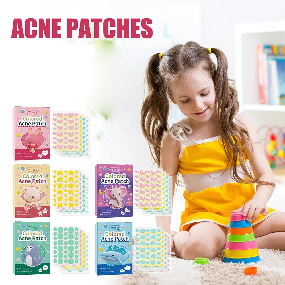 144PCS Star Pimple Patch Acne Colorful Invisible Acne Removal Skin Care Stickers Concealer Face Spot Beauty Makeup Tools