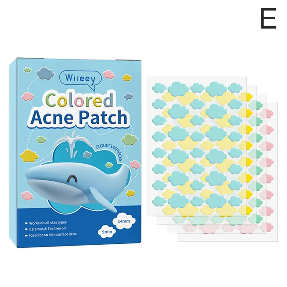 144PCS Star Pimple Patch Acne Colorful Invisible Acne Removal Skin Care Stickers Concealer Face Spot Beauty Makeup Tools