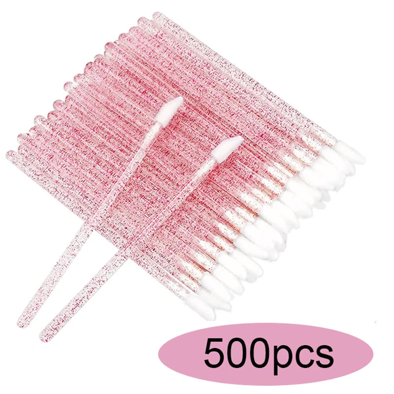 50/100/300/500pcs Eyebrow Eyelash Brushes Eyelash Spoolies Mascara Wands Applicator for Eyelash Extension Makeup Tool LAUKISS