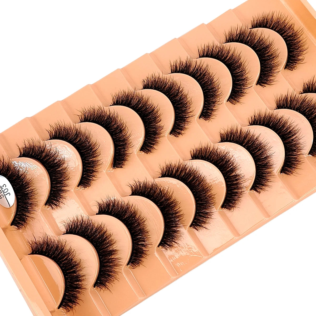 10Pairs 3D Mink Lashes Cilios Fluffy Soft Beauty Natural Short Mink Fake Eyelashes Classic Thick Reusable Makeup False Eyelashes