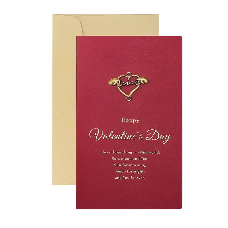 Valentines Day Gift Love Gift Card with Envelope Anniversary Birthday Gift for Girlfriend Boyfriend Present Wedding Gifts