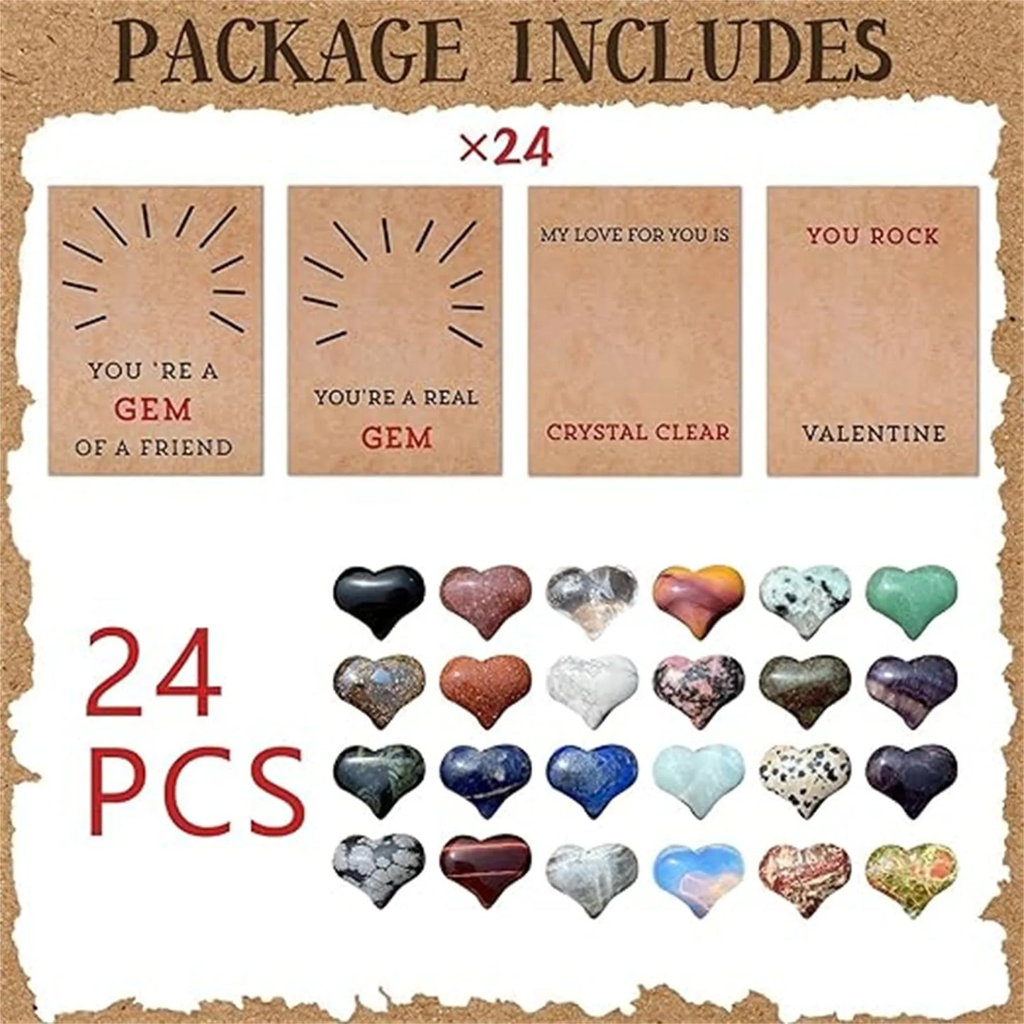 Valentines Day Gifts For Kids - 12/24 Pack Valentines Cards 2025 new