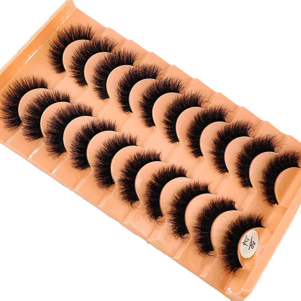 10Pairs 3D Mink Lashes Cilios Fluffy Soft Beauty Natural Short Mink Fake Eyelashes Classic Thick Reusable Makeup False Eyelashes