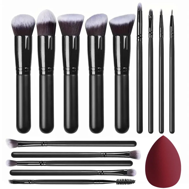 NEW 14PCS Makeup Brushes Set  Soft Fluffy Foundation Blush Powder Eyeshadow Blending Female Cosmetics Beauty Tool Christmas gift