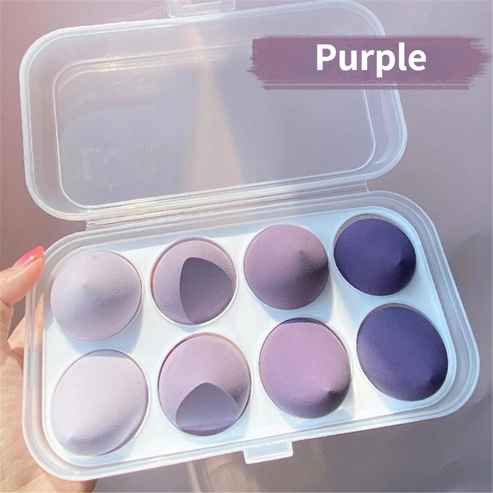 4/8pcs Makeup Sponge Blender Beauty Egg Cosmetic Puff Soft Foundation Sponges Powder Puff Women Make Up Accessories Beauty Tools