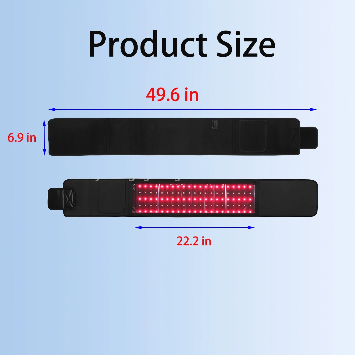 Red ＆Infrared Light Therapy Belt 850nm 660nm LED Beauty Devices for Wrap Burn Fat Face Wrap Slimming  Waist Heat Pad Full Body