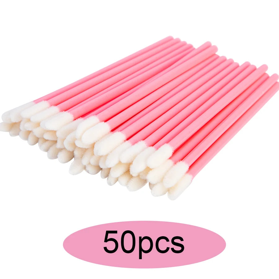 50/100/300/500pcs Eyebrow Eyelash Brushes Eyelash Spoolies Mascara Wands Applicator for Eyelash Extension Makeup Tool LAUKISS