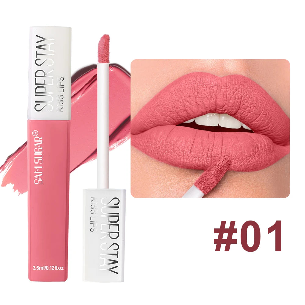 6 PCS Matte Lipstick Set Lip Gloss Sets Non Stick Cup Stain Makeup Beauty For women Waterproof Long lasting Cosmetics